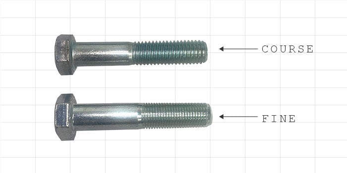 Understanding the difference between Course and Fine Threads | Bolt-In ...