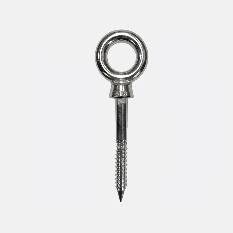 Collared Screw Eyes Stainless Steel 316