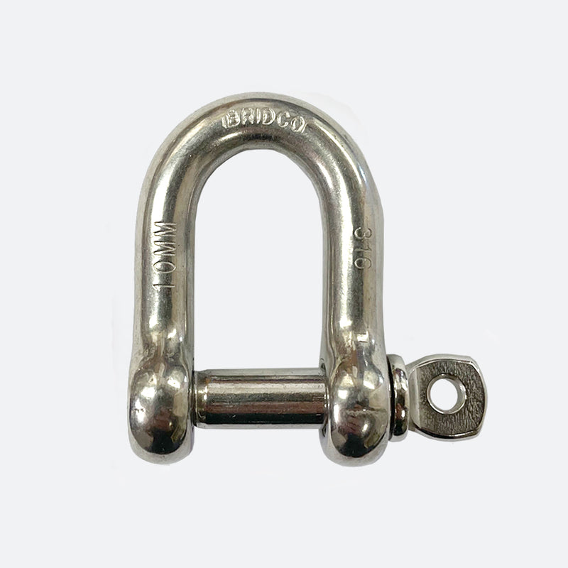 Captive Pin D-Shackles Stainless Steel